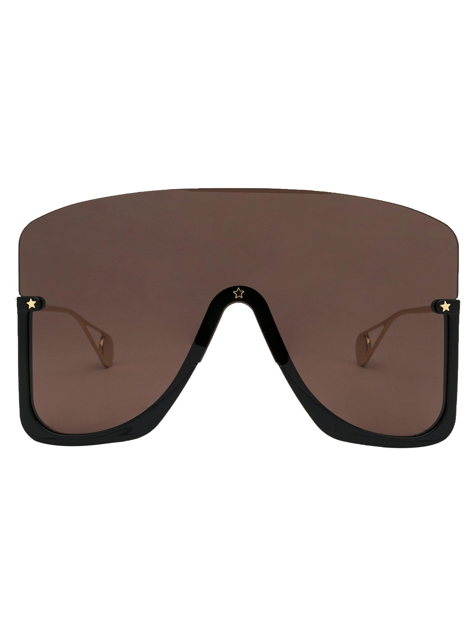 Gucci Open Visor Sunglasses in Black - Lyst