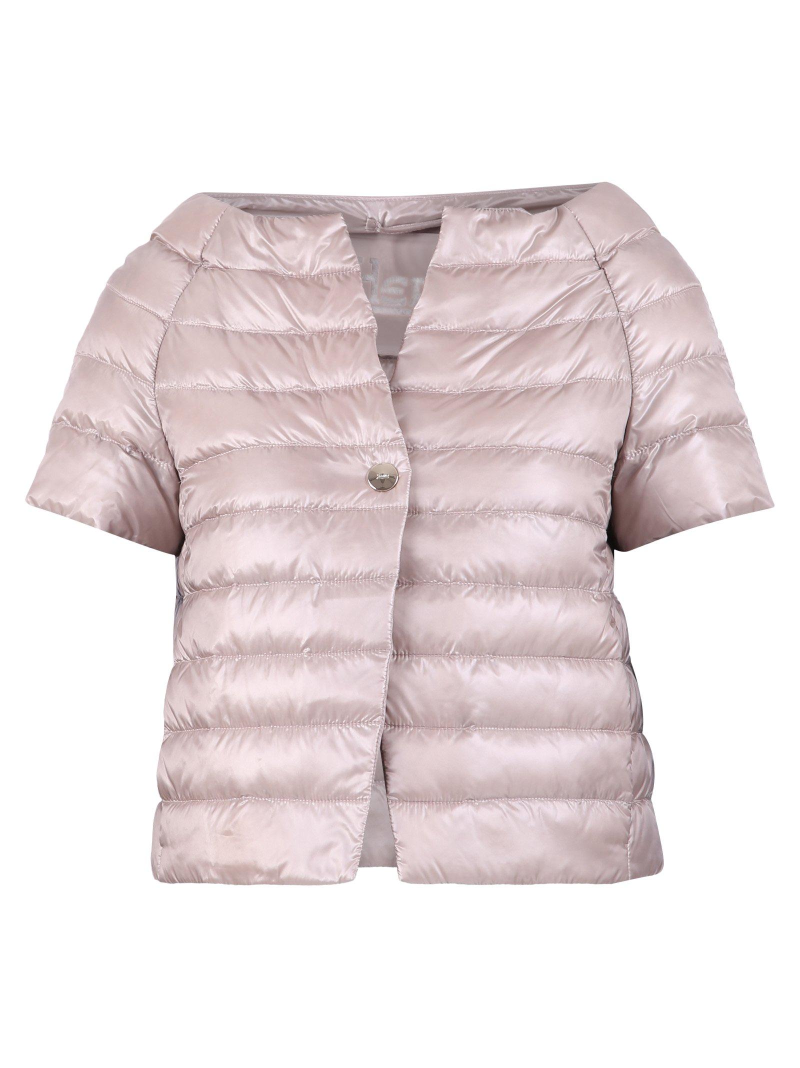 Herno Synthetic Short Sleeve Down Jacket in Pink - Lyst