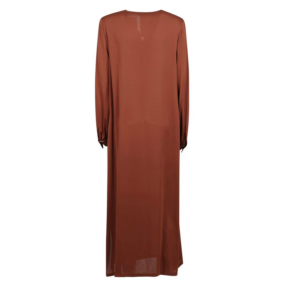 【送料&関税込】Max Mara Sansone V-neck Long-sleeved Dress Max Mara Sansone V-neck Long-sleeved Dress | ModeSens