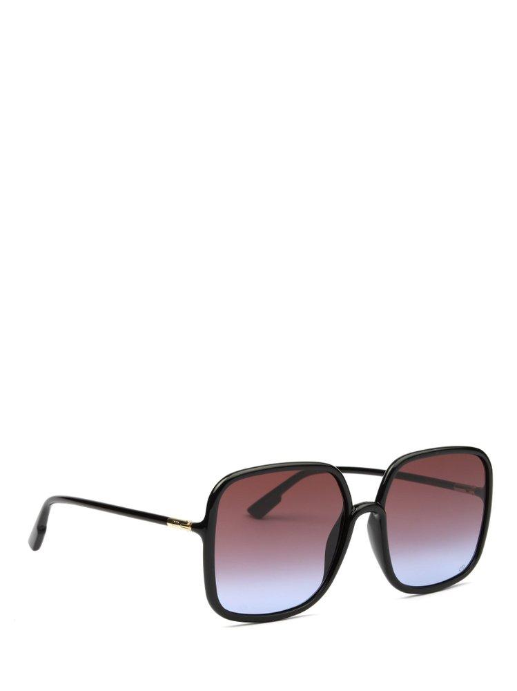 Dior Sostellaire 1 Squared Frame Sunglasses in Brown Lyst