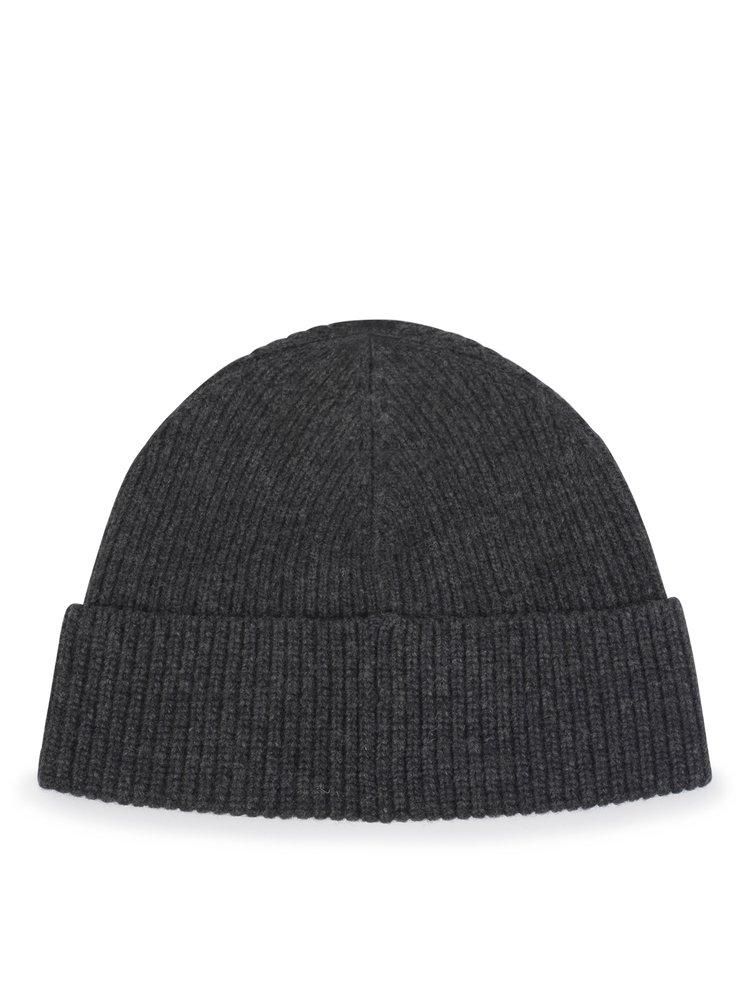 Polo Ralph Lauren Ribbed Knit Embroidered-logo Hat in Gray for Men | Lyst