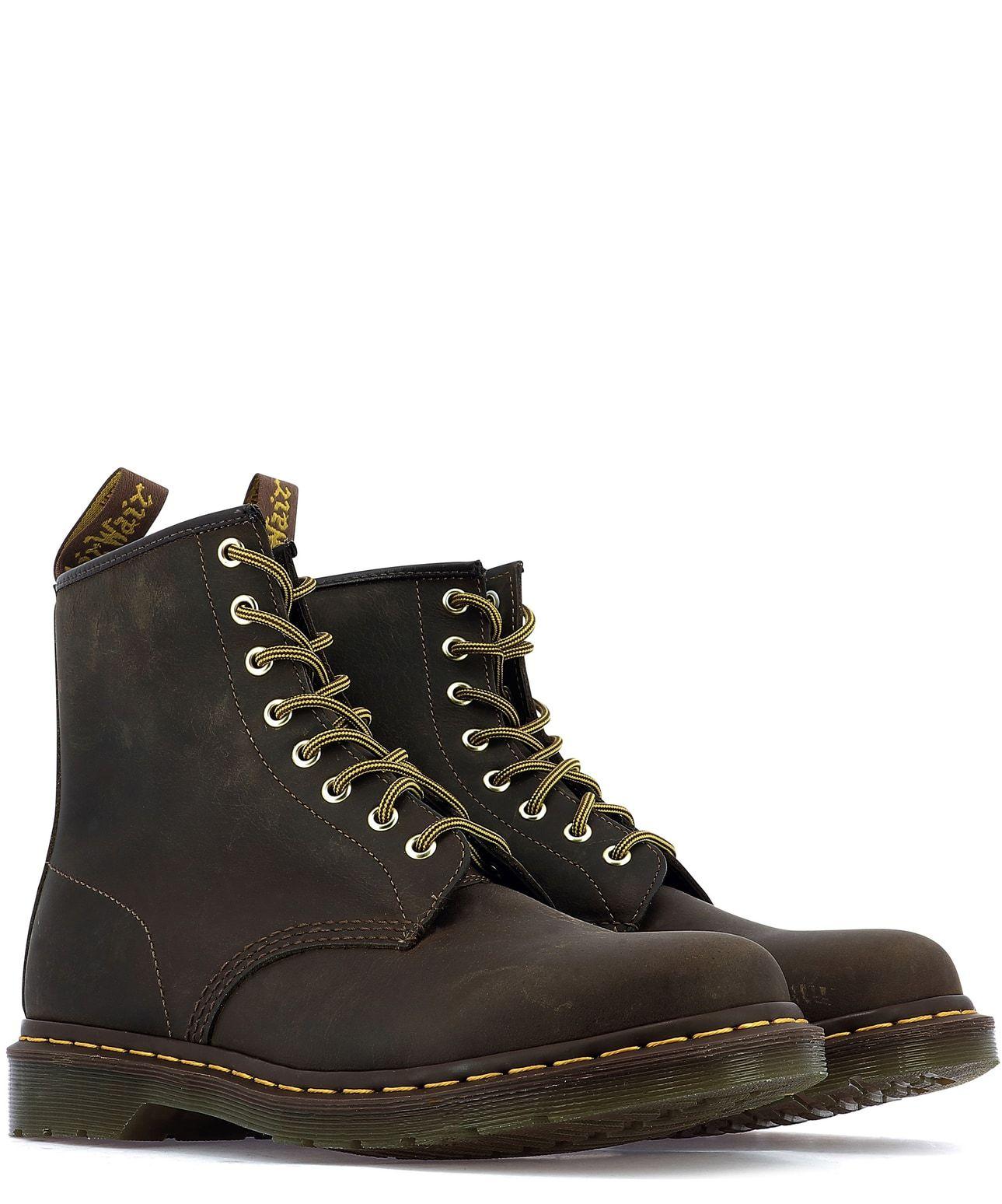 Dr. Martens 1460 Crazy Horse Leather Boots in Burgundy (Brown) for Men -  Save 52% | Lyst