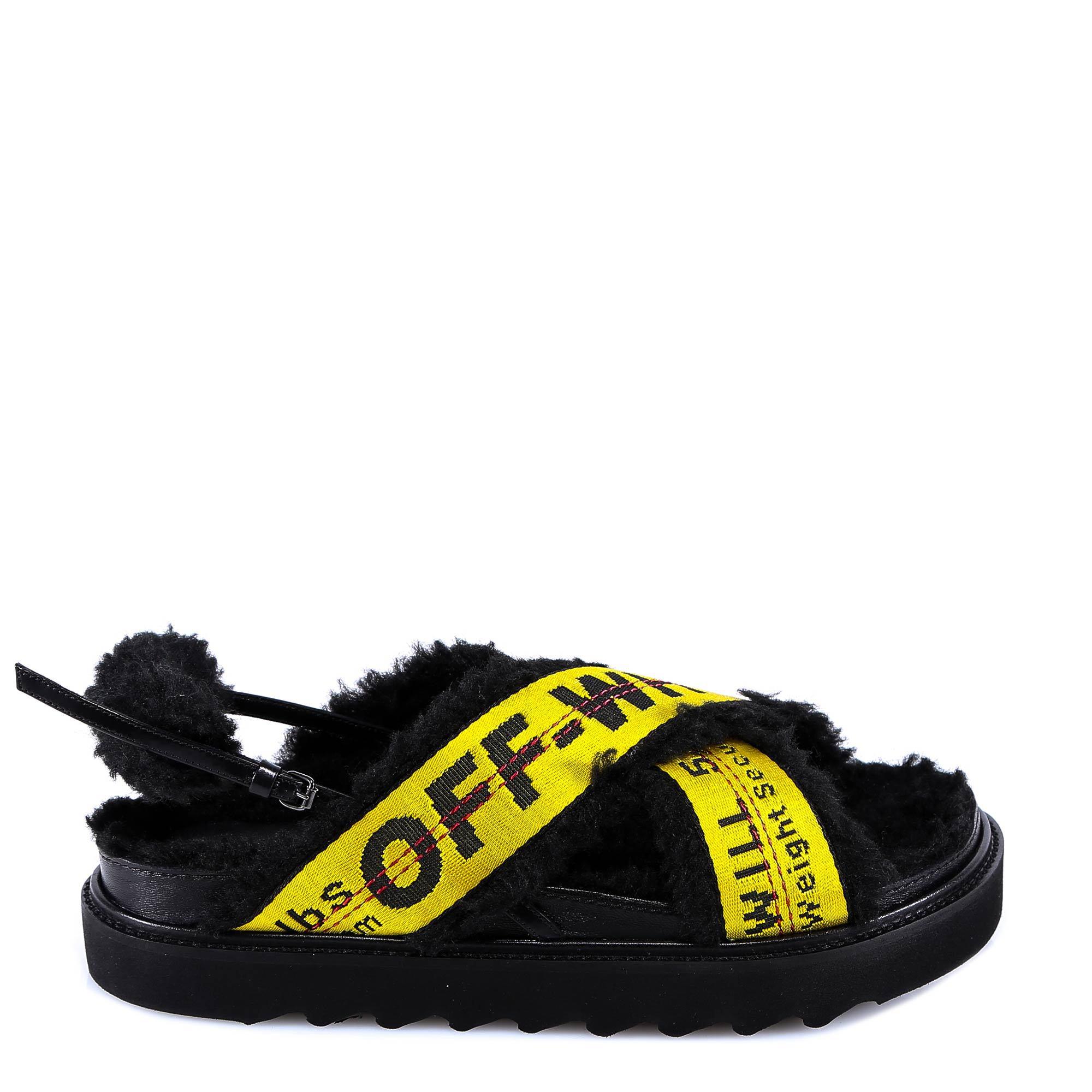 c/o Virgil Abloh Synthetic Criss Cross Sandals in Yellow - Lyst