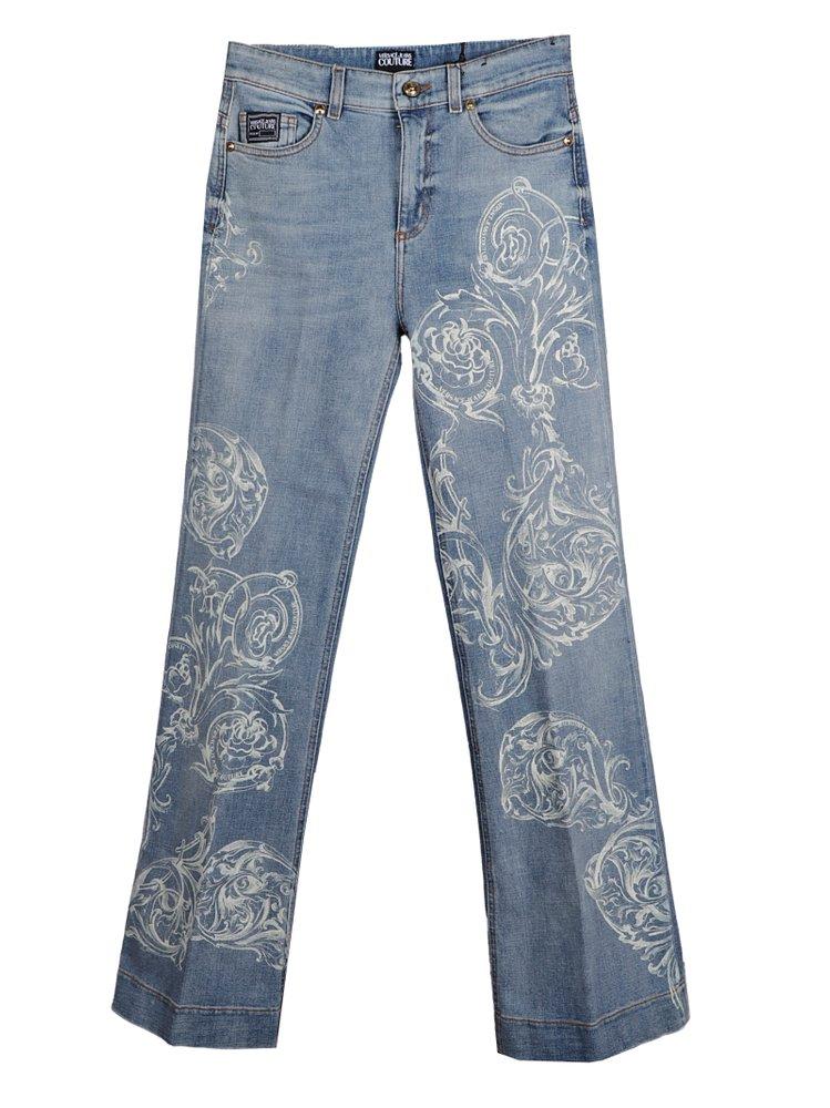 Versace Jeans Couture logo-print straight-leg Jeans - Farfetch