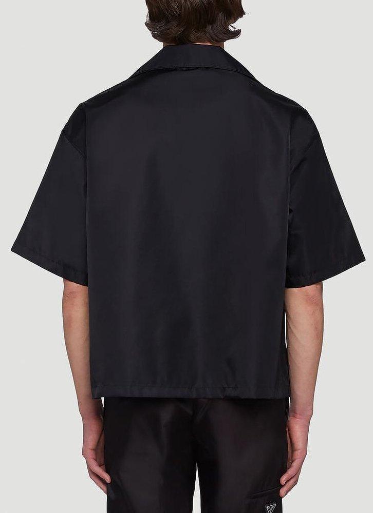 Re-Nylon short-sleeved shirt in black - Prada