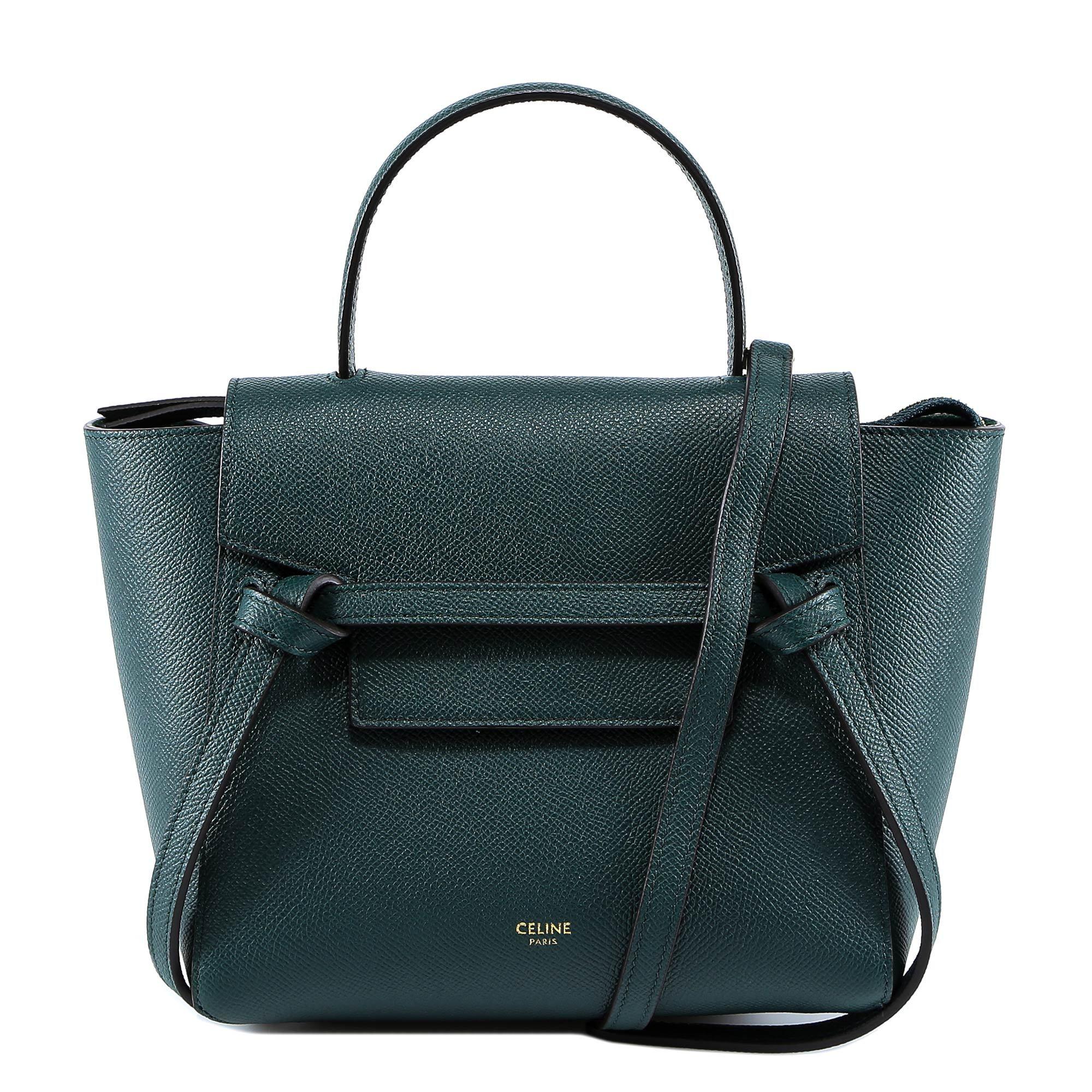 Céline Nano Belt Bag in Green - Lyst