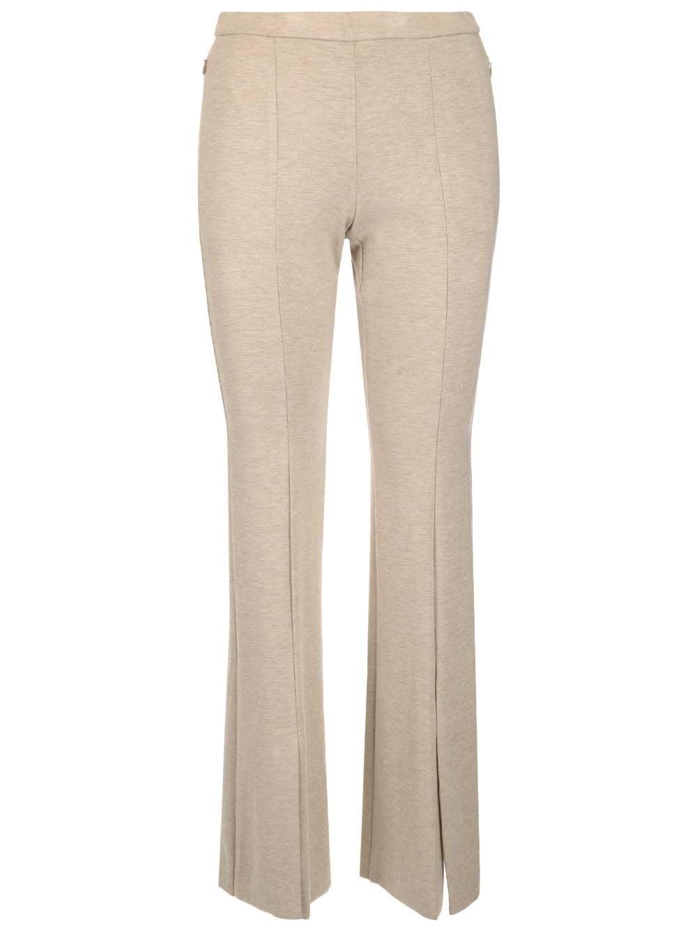 Slit Demitria Double-knit Jersey Pants 