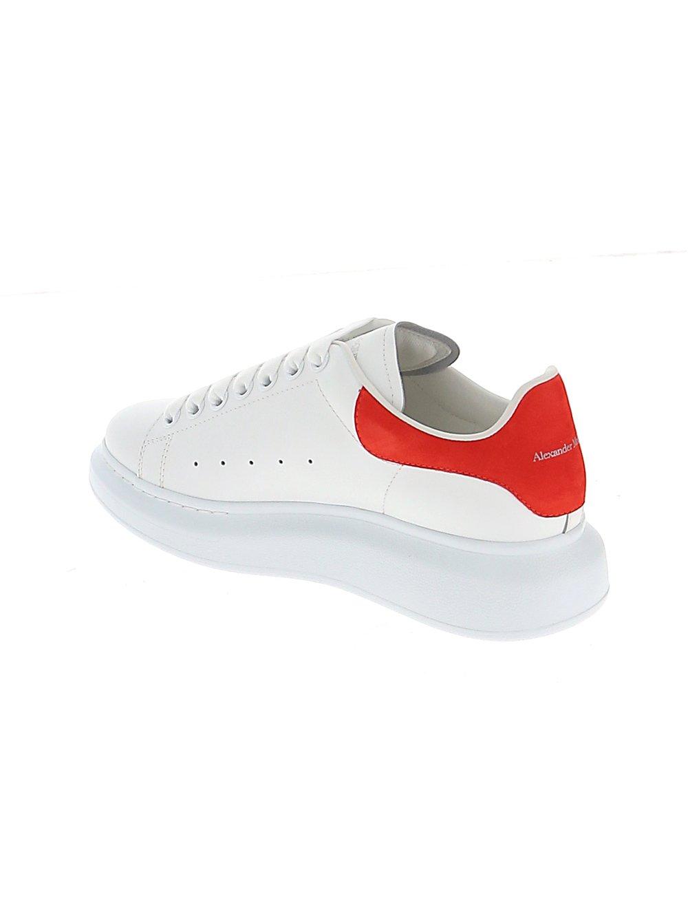 white and red alexander mcqueen sneakers