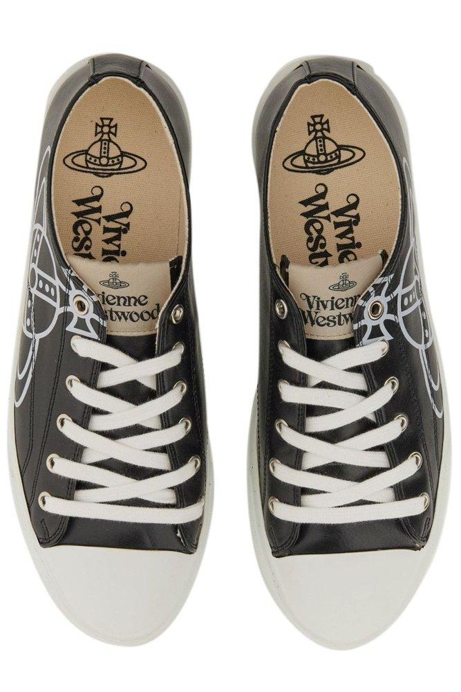 Vivienne Westwood Orb-print Leather Sneakers - Farfetch