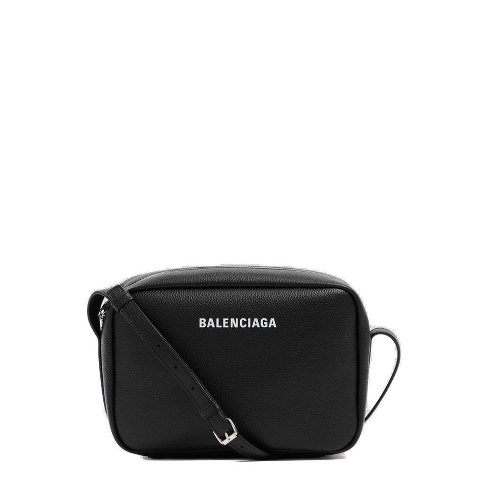Balenciaga Leather Everyday M Crossbody Bag in Black | Lyst