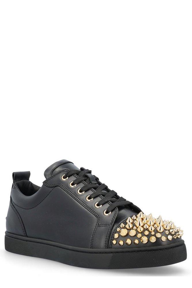 Louis Junior Spikes - Sneakers - Calf leather - White - Christian Louboutin