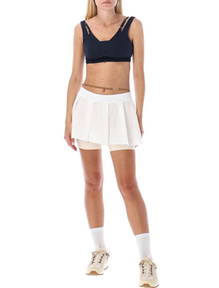 Nike X Jacquemus Layered Mini Skirt in White | Lyst