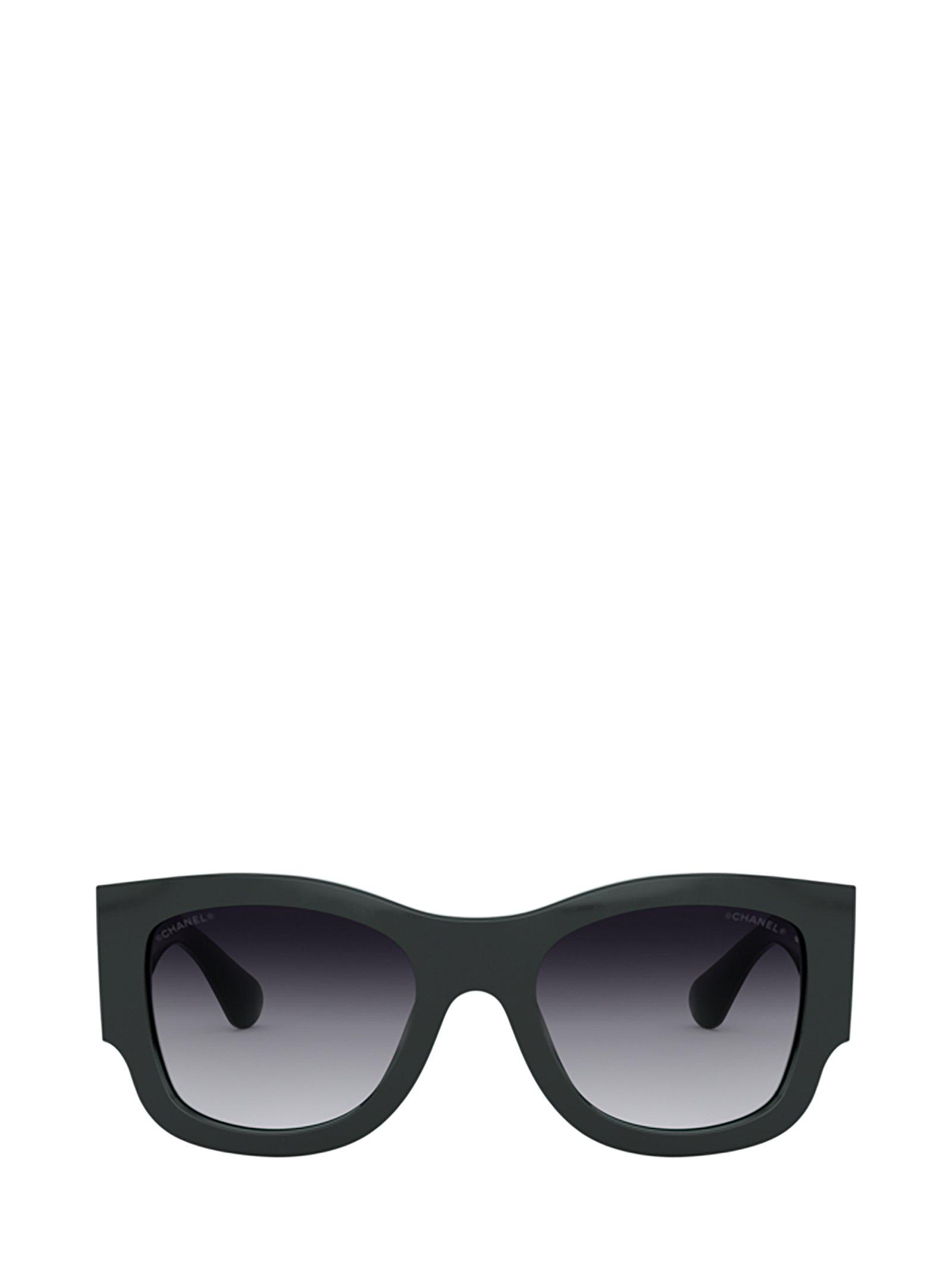 Chanel Square Frame Sunglasses in Green - Lyst