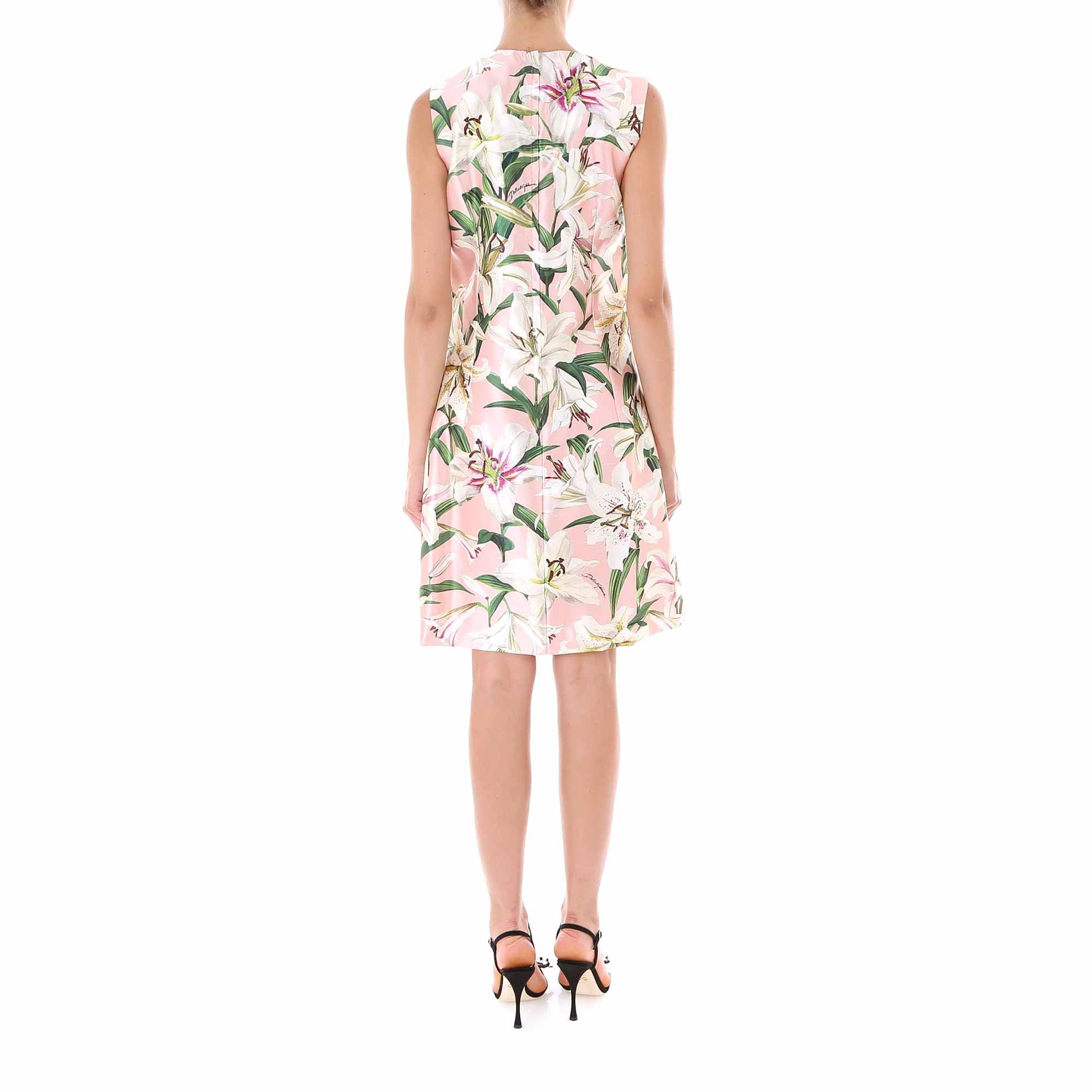 Dolce & Gabbana Lily Shift Dress in Pink | Lyst
