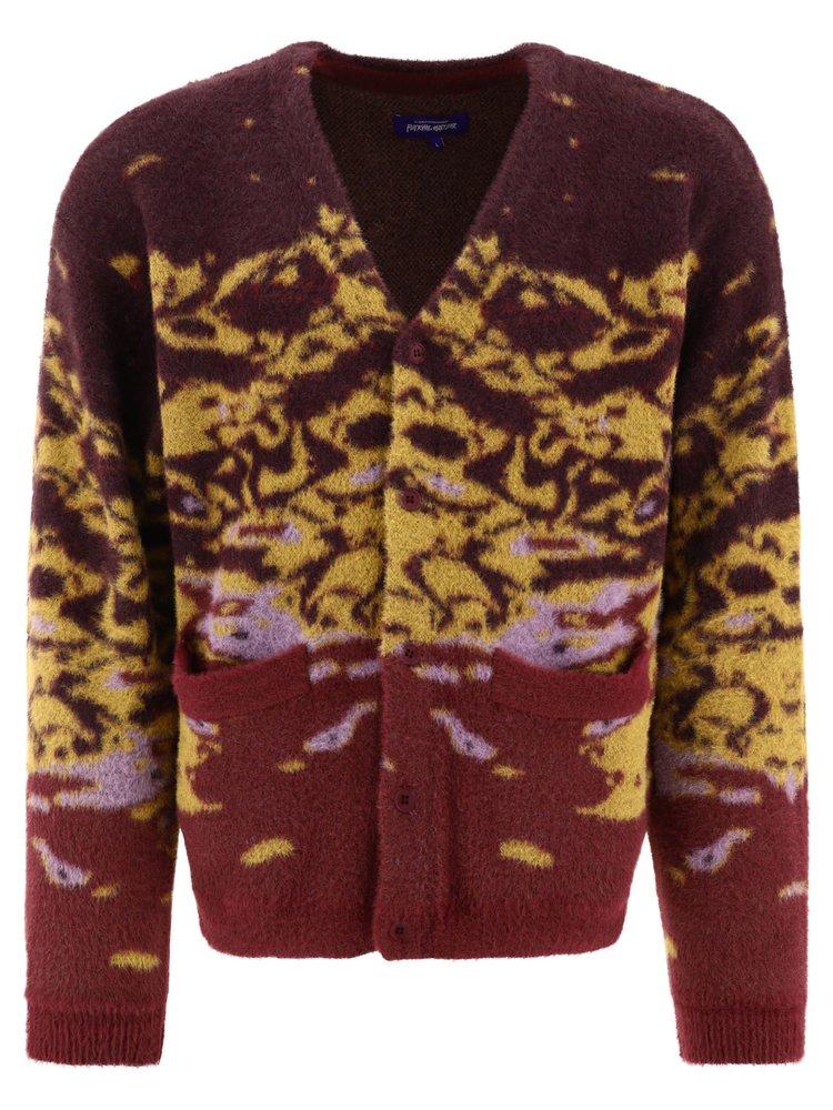 Fucking Awesome V-neck Cardigan in Red for Men | Lyst