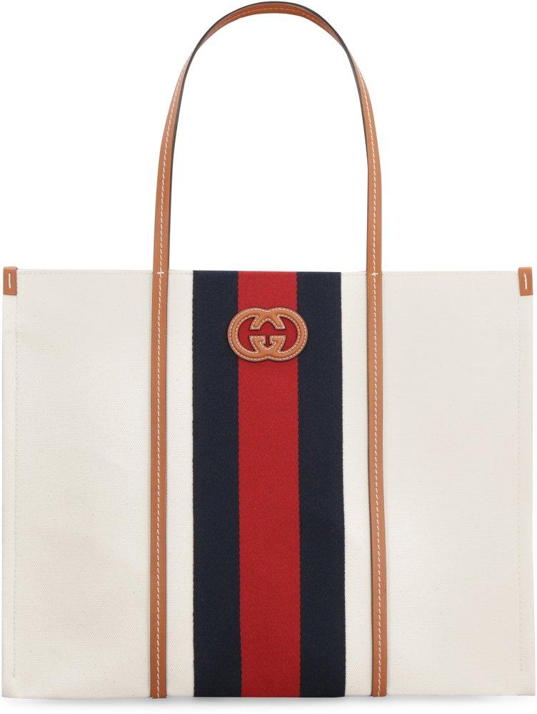 Gucci Medium Interlocking G Tote Bag - White - One Size