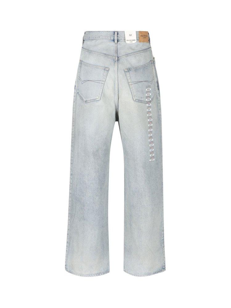 White sticker sale jeans