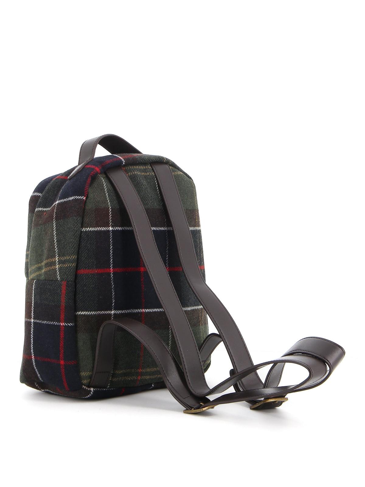 barbour tartan backpack