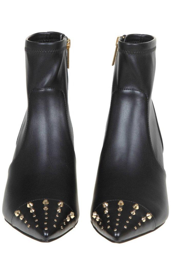 MICHAEL Michael Kors Kame Stud Embellished Ankle Boots in Black | Lyst