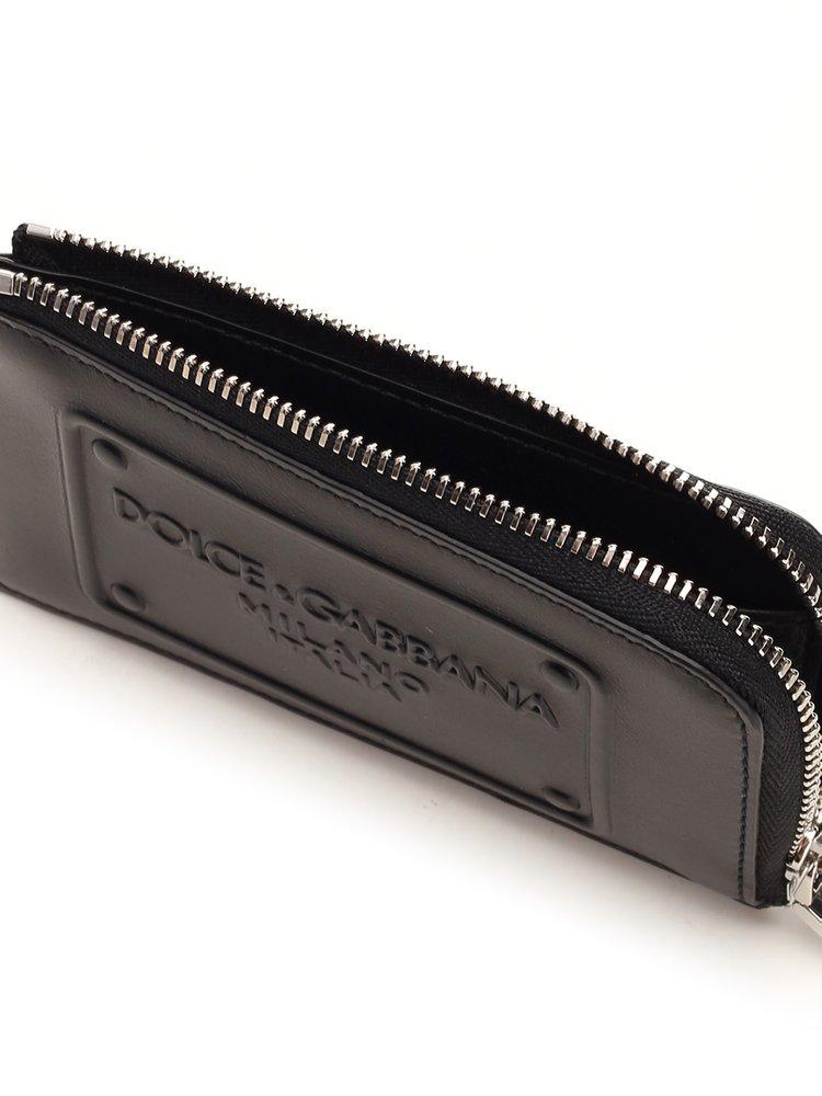 Dolce & Gabbana Logo Embossed Zipped Wallet - ShopStyle
