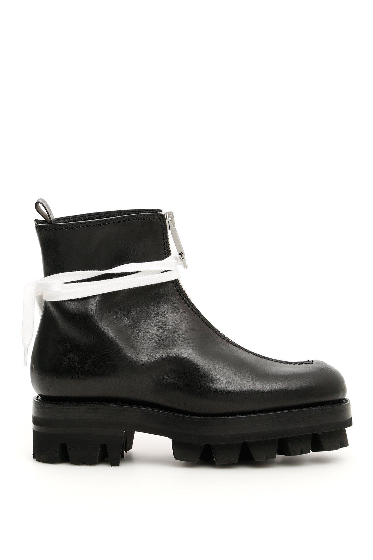 1017 ALYX 9SM Leather Tank Zip Puller Boots in Black Save 60 Lyst