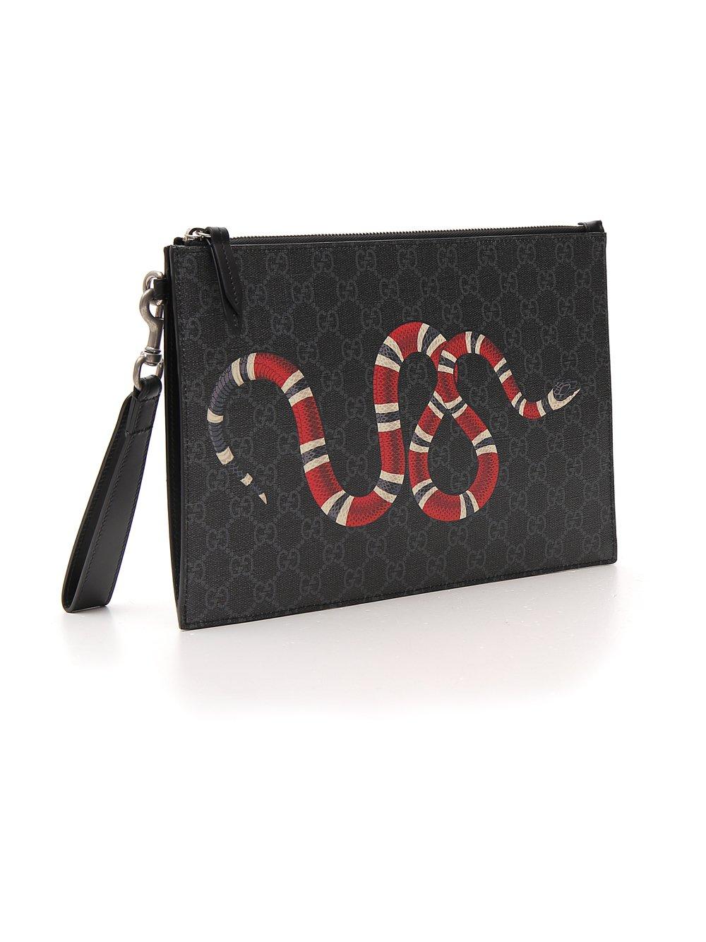 Kingsnake' chiselled metal tray, large by Gucci