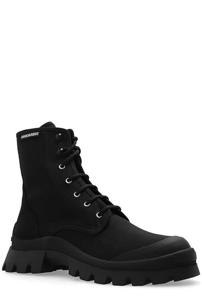 dsquared lace up boots