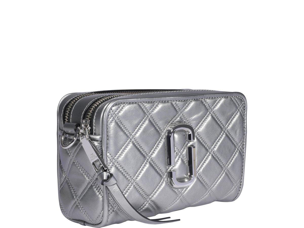 Marc Jacobs The Softshot 21 Crossbody Bag in Grey Leather ref.362751 - Joli  Closet