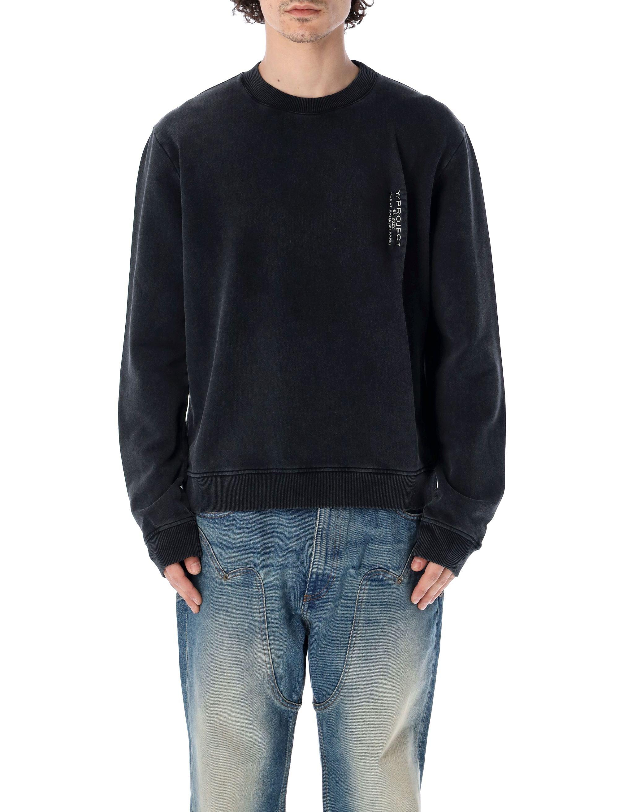 Y. Project Pinched Logo Sweatshirt in Black for Men | Lyst