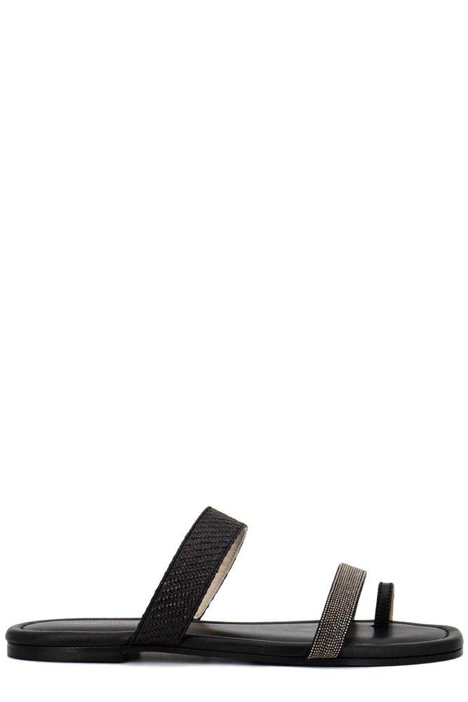 シューズ・サンダルその他 FABIANA FILIPPI Woman Flat sandals Black ASD265A916L259 825 Fabiana Filippi cut-out Leather Sandals | Black | FARFETCH GE