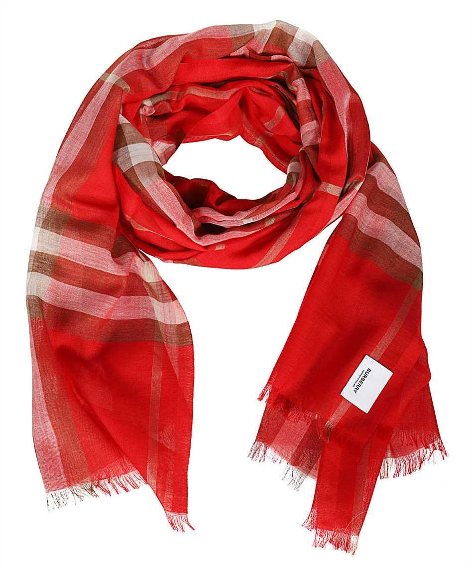 Burberry Wool Lightweight Check Scarf in Red Lyst