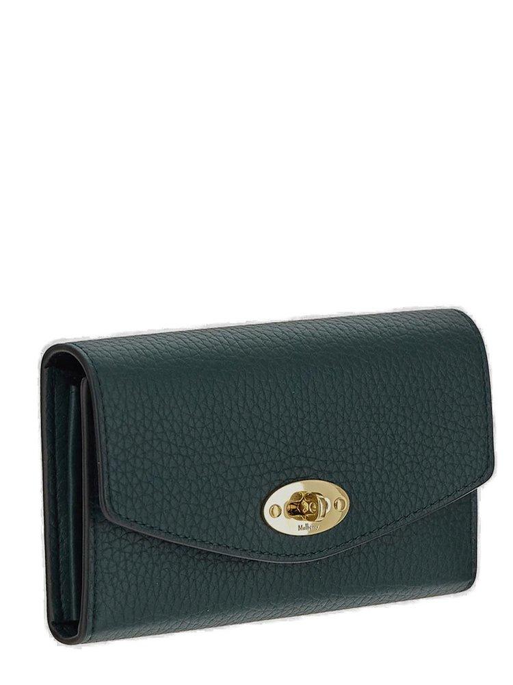 Mulberry Continental Heavy Grain Leather Small French Purse, Mulberry Green/Lawn  Green | Compare | Buchanan Galleries