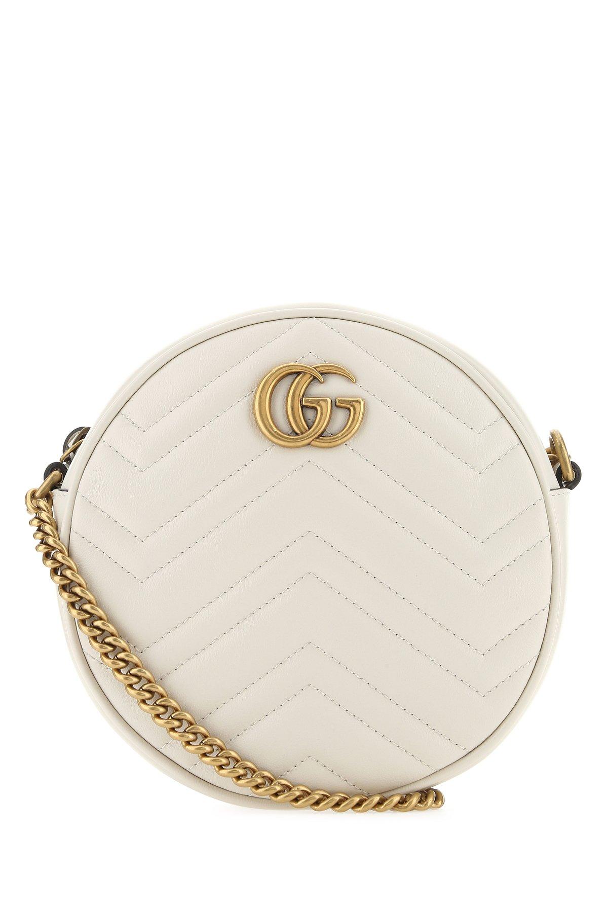 gucci white round bag