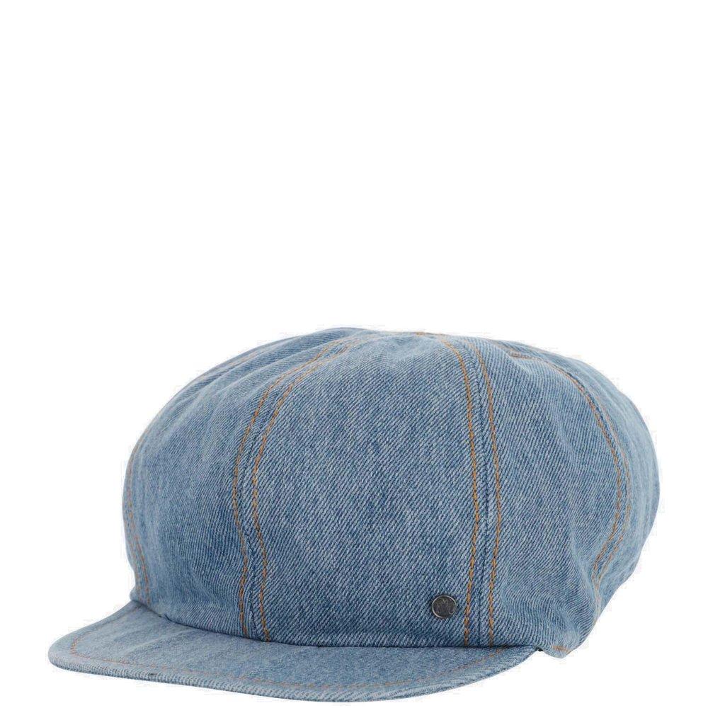Maison Michel Kris Faded Denim Cap in 