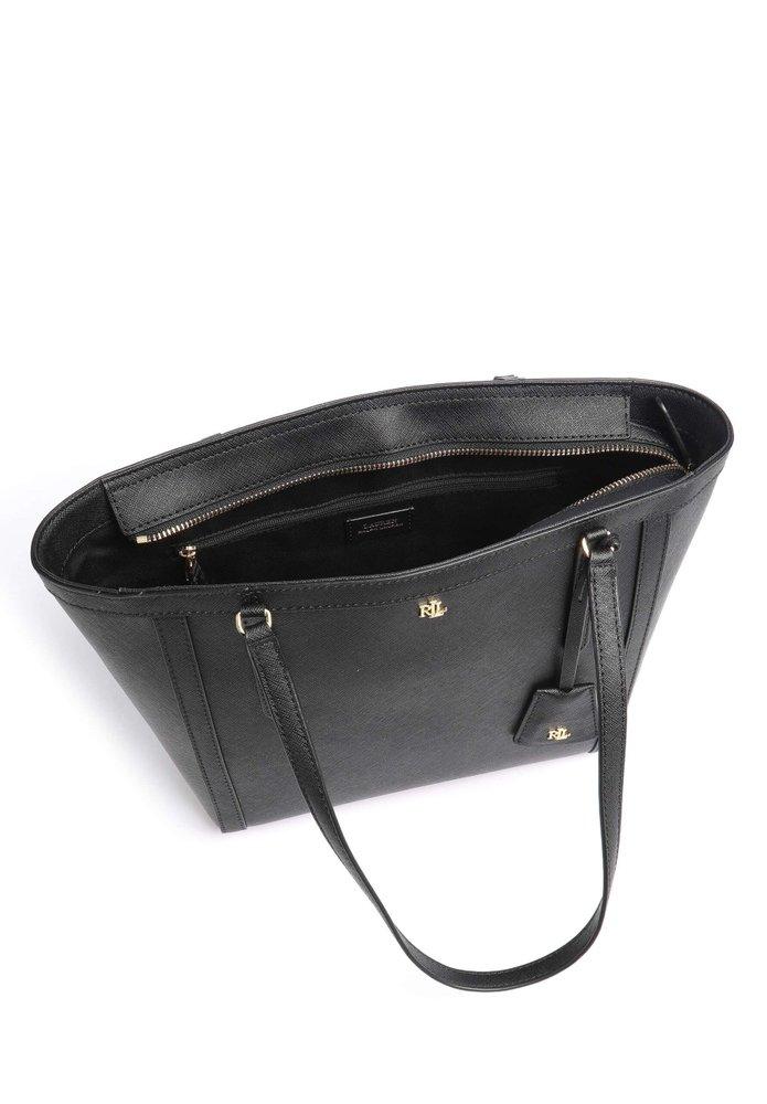 Lauren Ralph Lauren Clare Leather Tote Bag, Black
