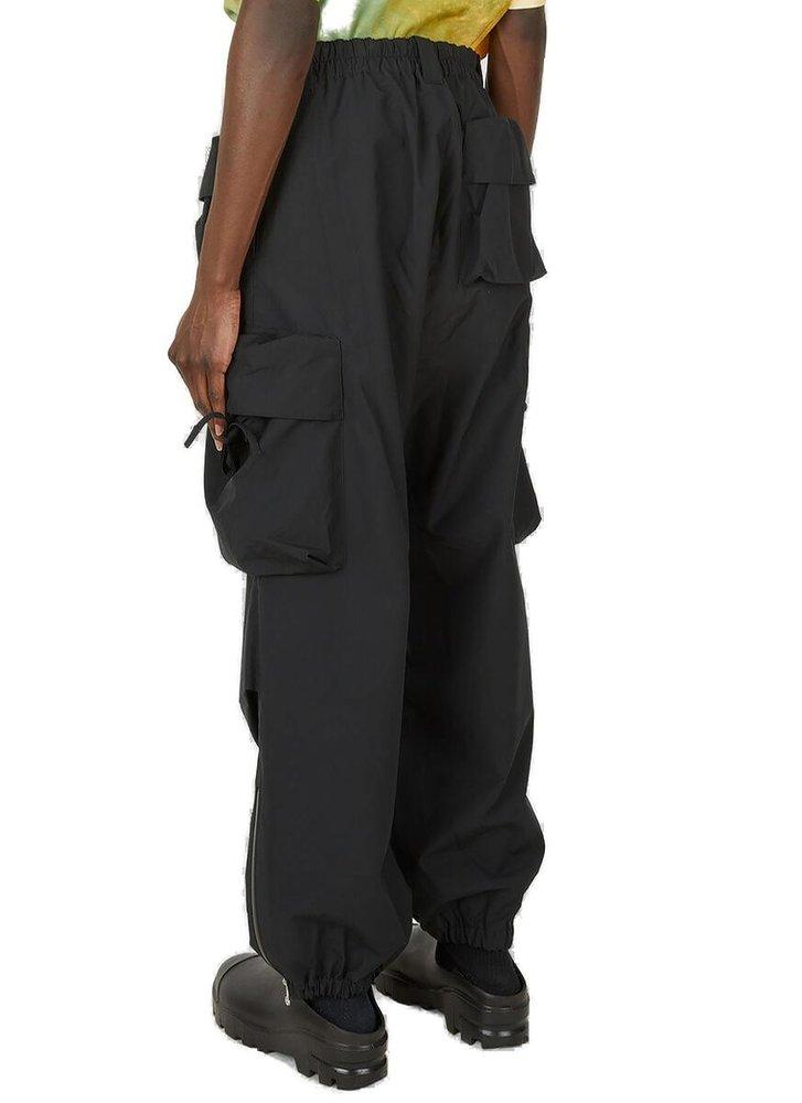 OAMC Zip-detailed Straight Leg Puff Pants in Black for Men | Lyst