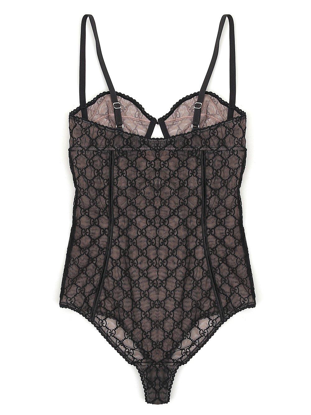 Gucci GG Tulle Lingerie in Black - Lyst