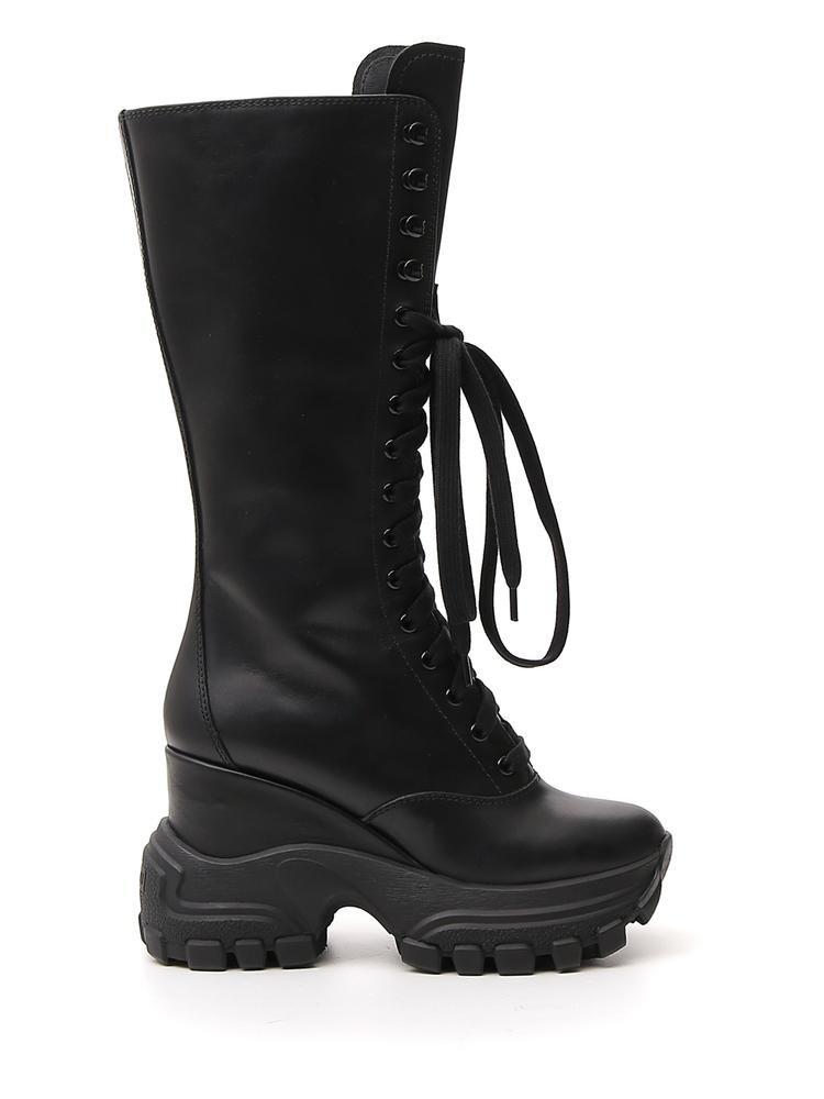 Miu miu combat boots sale