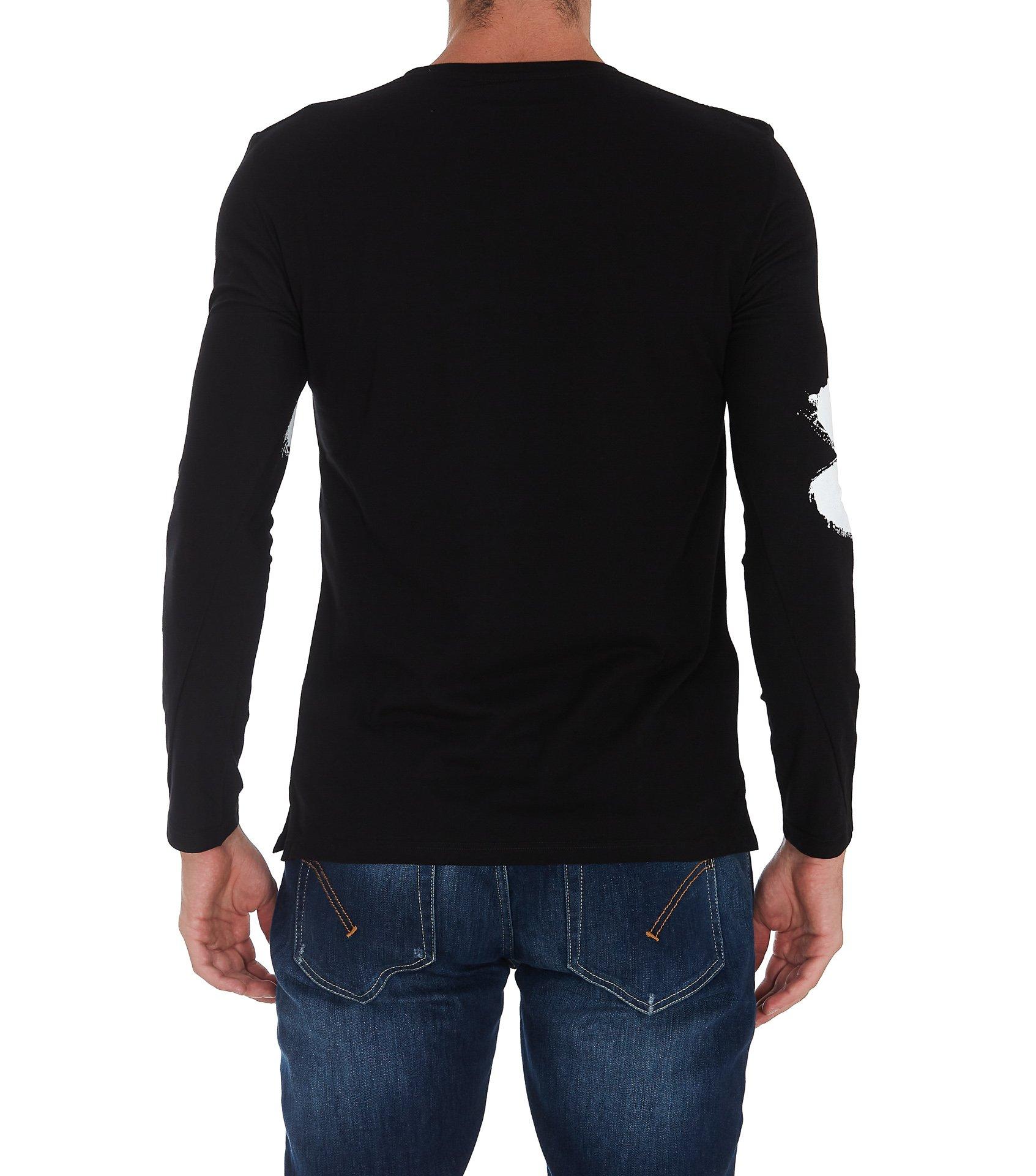 McQueen Graffiti Logo Long-sleeve T-shirt in Black for Men