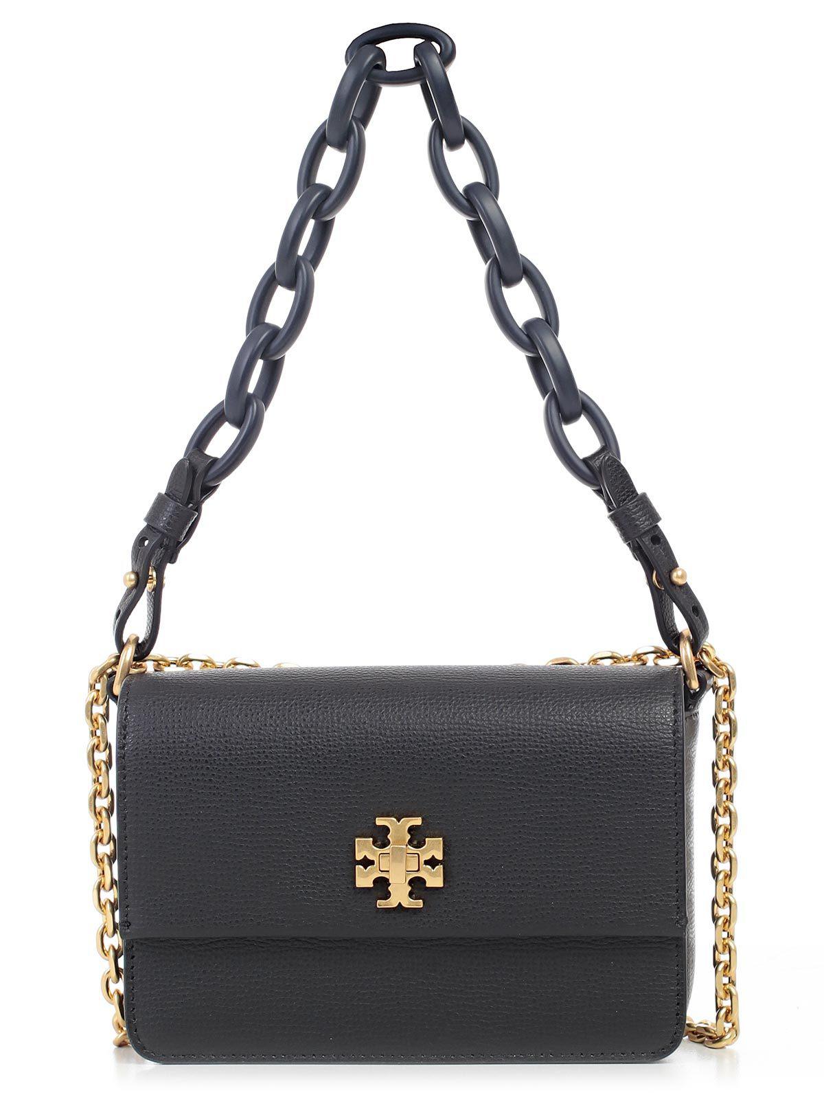 Tory Burch Leather Kira Double Strap Mini Bag in Blue | Lyst