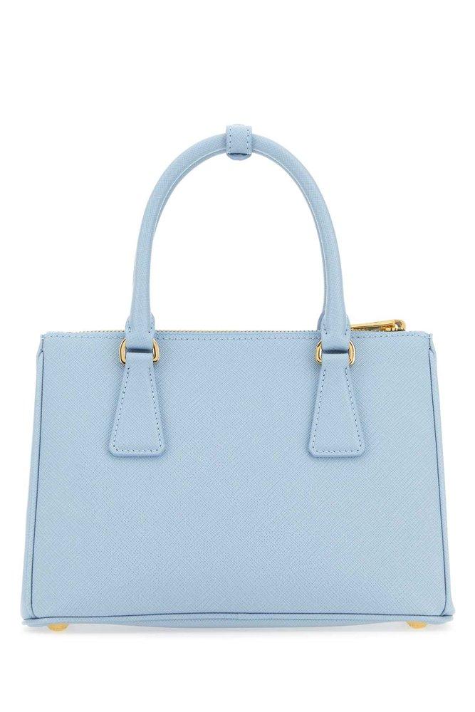 Prada blue shop tote bag