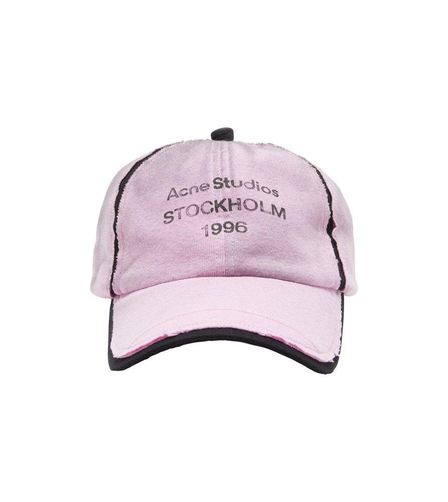 帽子 Acne Studios LOGO STAMP CAP Acne Studios - Logo stamp cap - Black