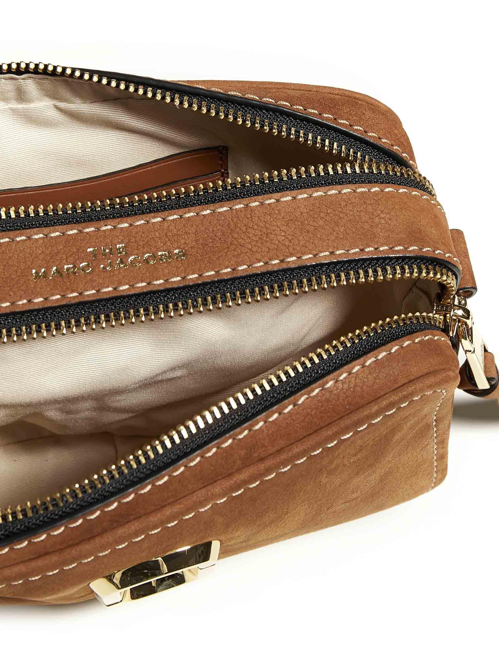 Snapshot leather crossbody bag Marc Jacobs Brown in Leather - 37204709
