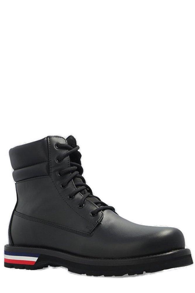 Moncler Vancouver Laced-up Boots in Black for Men | Lyst