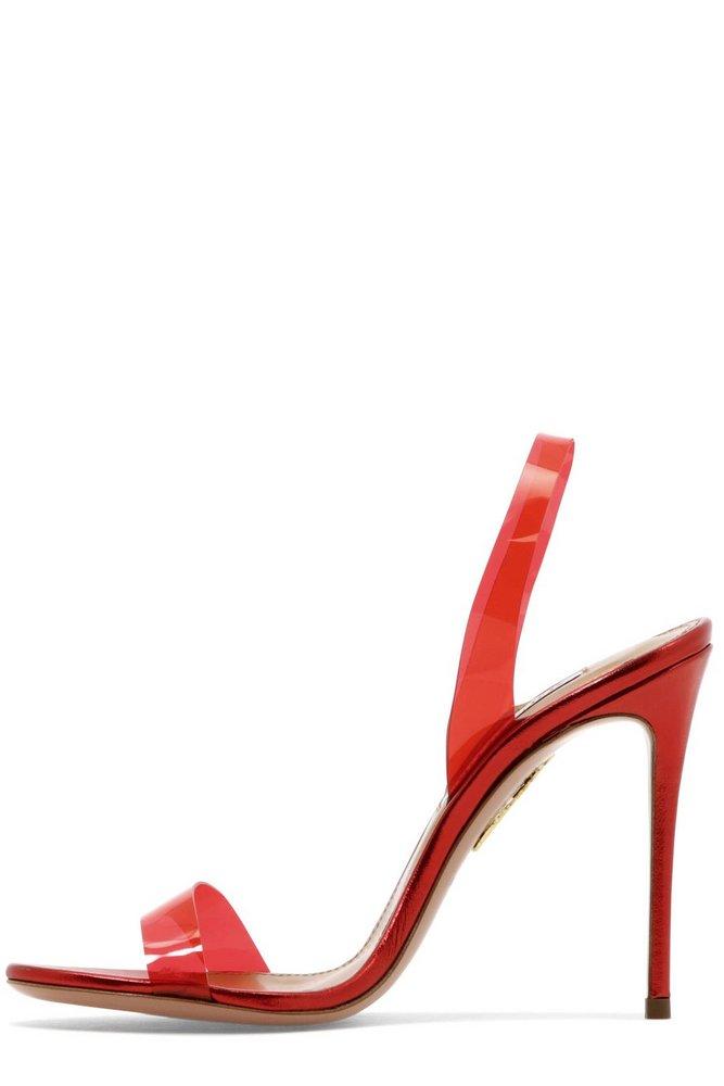 Aquazzura Leather So Nude Strappy Heel 