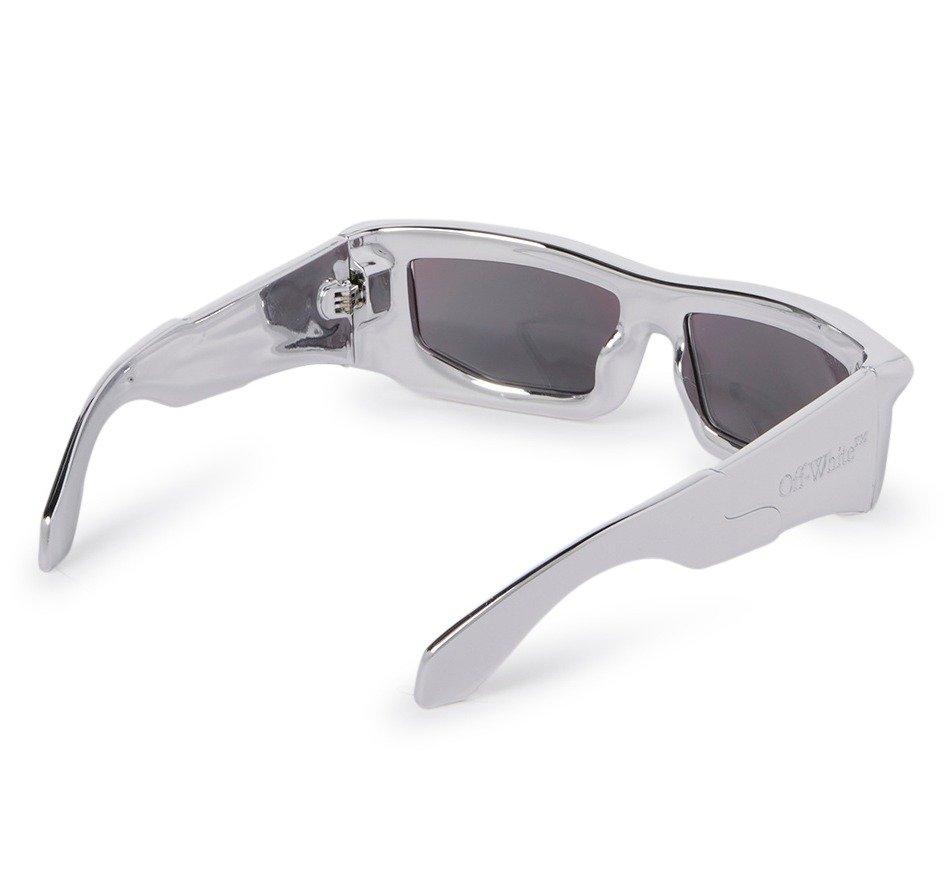 OFF-WHITE Rectangle Frame Virgil Sunglasses Grey/White (OMRI012R21PLA0010501)
