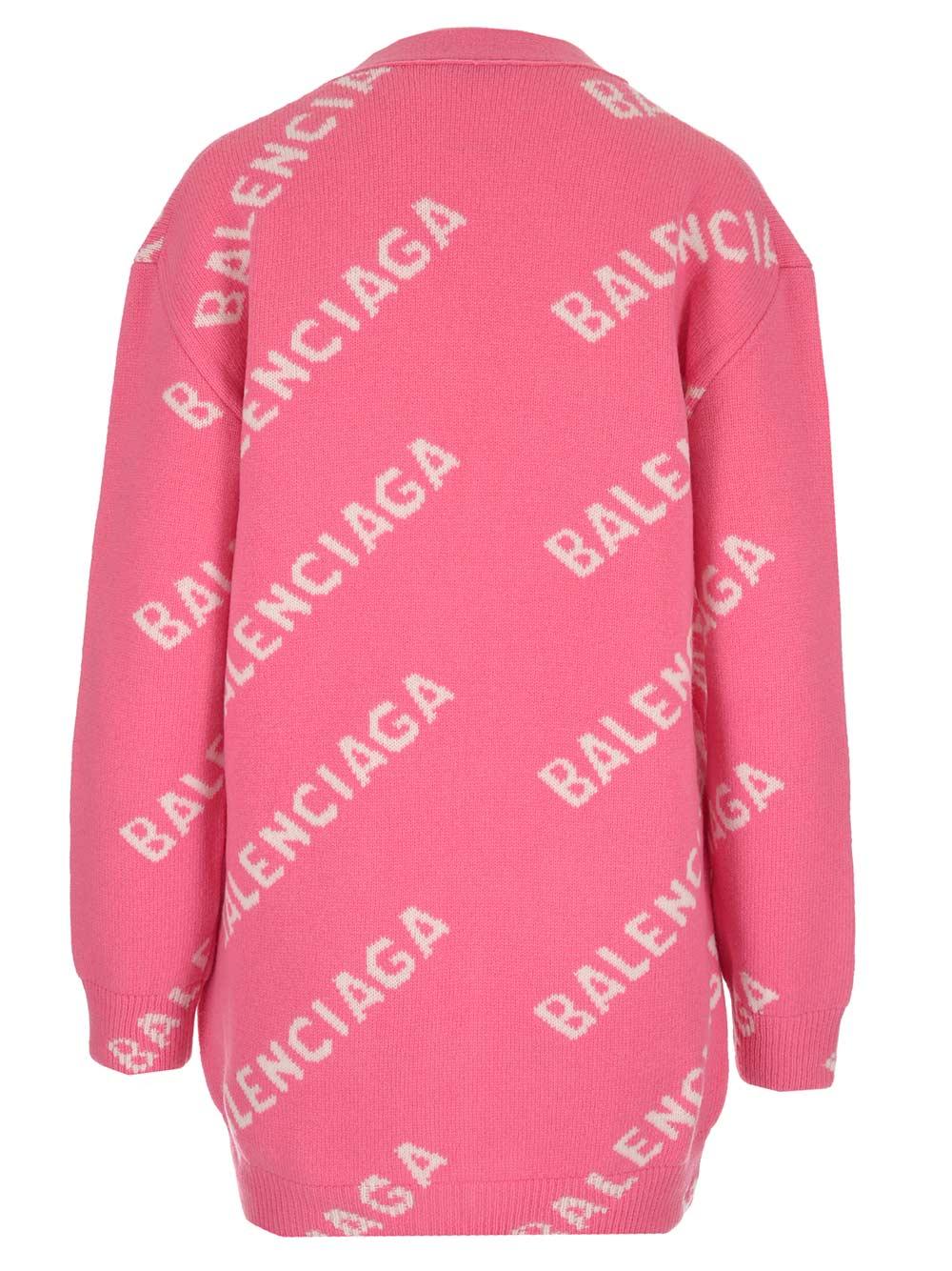 balenciaga pink cardigan