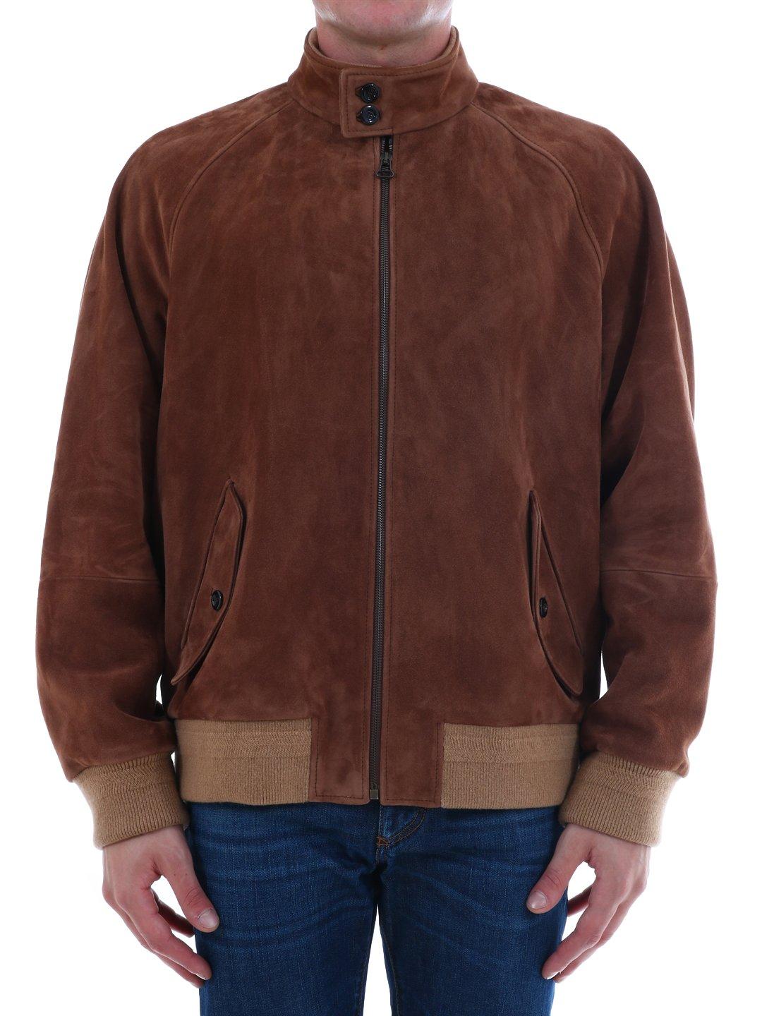 Gucci Suede Bomber Jacket in Brown for Men - Save 25% - Lyst