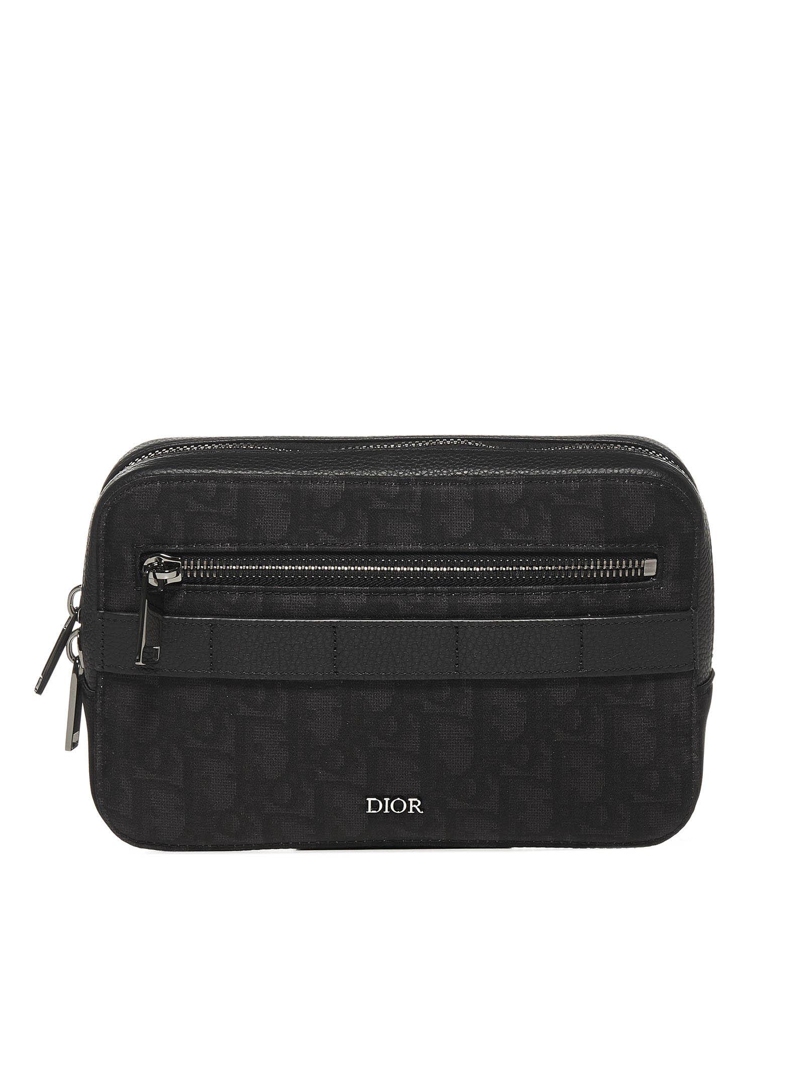 black dior oblique pixel nylon