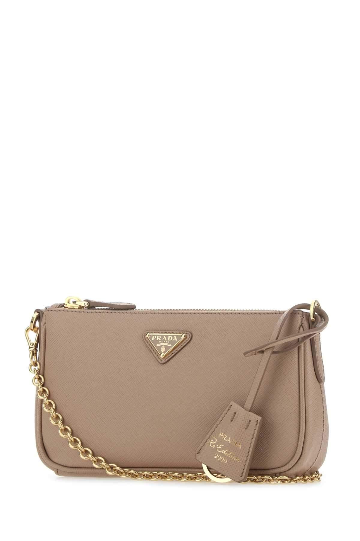 Prada Re-edition 2000 Shoulder Bag in Natural